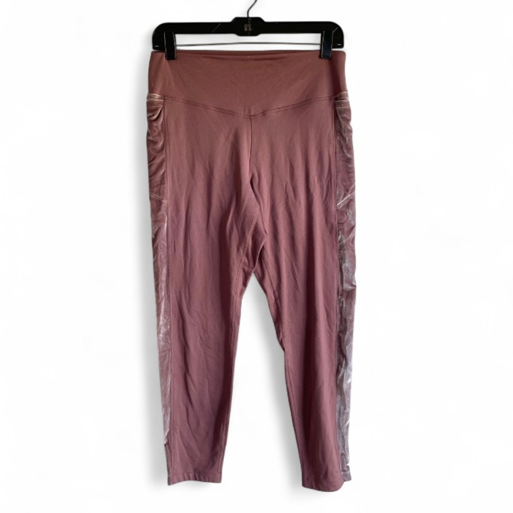 PINK Victoria's Secret Cozy Fleece Lined Velvet Trim Leggings Size L